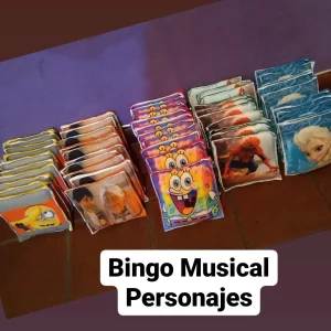 Bingo de Personajes de 50 piezas
